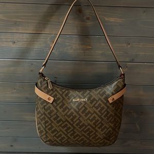 Ellen Tracy Brown & Tan Shoulder Bag